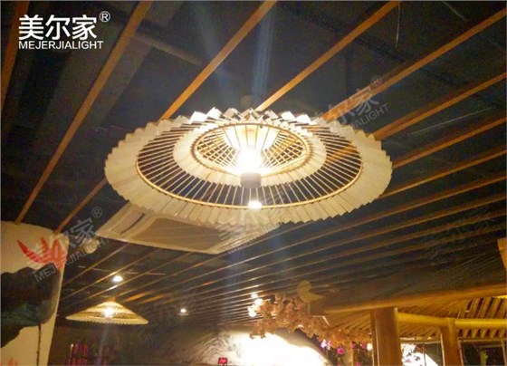 美爾家竹藝吊燈場景圖3 美爾家竹藝吊燈場景圖3