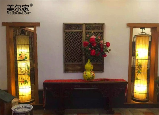 美爾家竹藝吊燈場景圖6 美爾家竹藝吊燈場景圖6