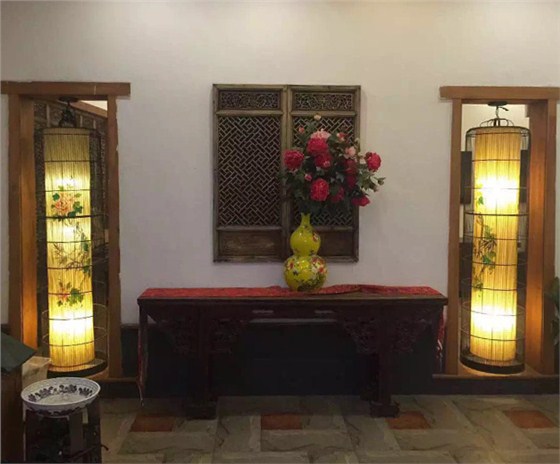 美爾家藤藝燈飾實拍圖