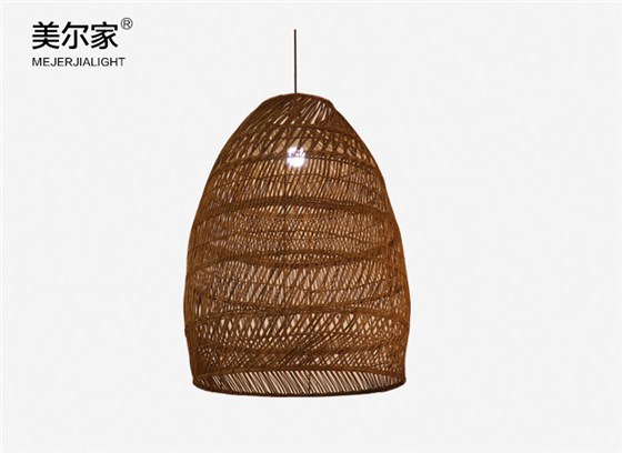 美爾家藤編吊燈