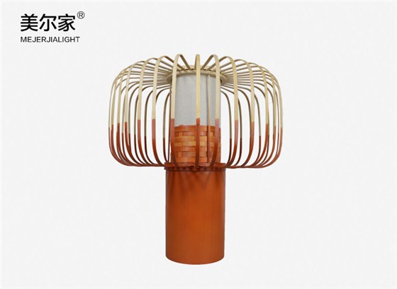美爾家竹藝臺燈