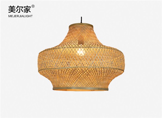 美爾家竹編吊燈