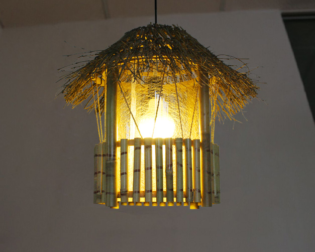 美爾家竹藝吊燈場景圖12