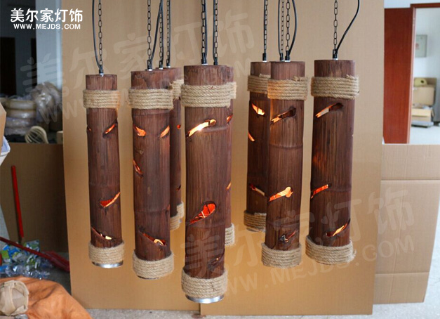 美爾家木藝吊燈