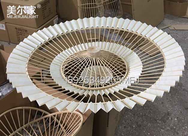 美爾家竹藝吊燈場景圖4