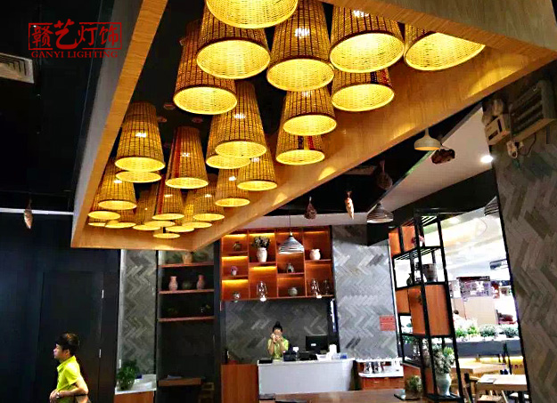 美爾家藤藝燈飾大廳使用圖