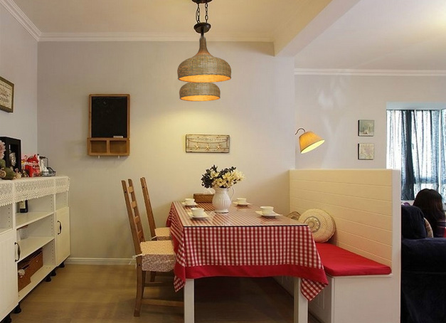 美爾家藤藝燈飾實(shí)拍圖