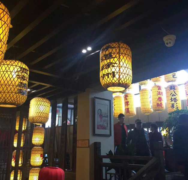 美爾家藤藝燈飾實(shí)拍圖