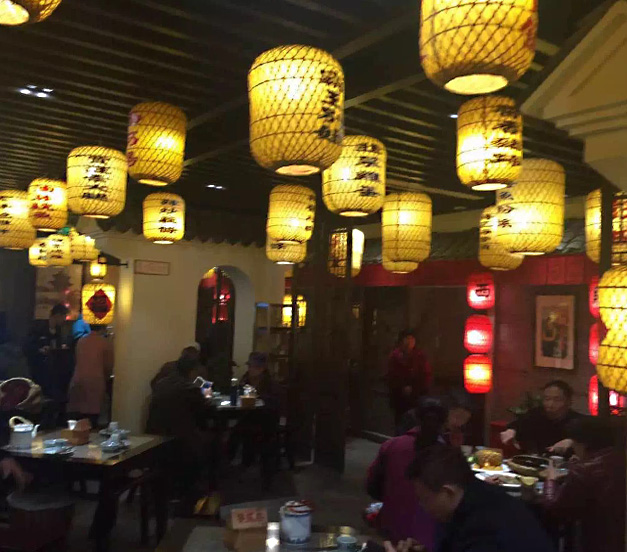 美爾家藤藝燈飾實(shí)拍圖