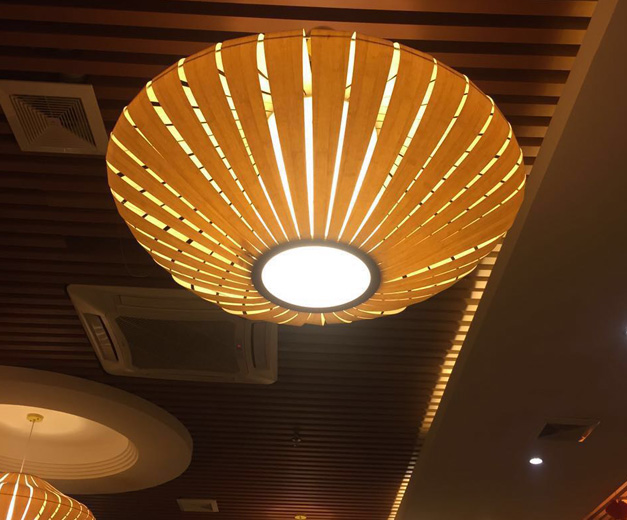 美爾家藤藝燈飾實(shí)拍圖