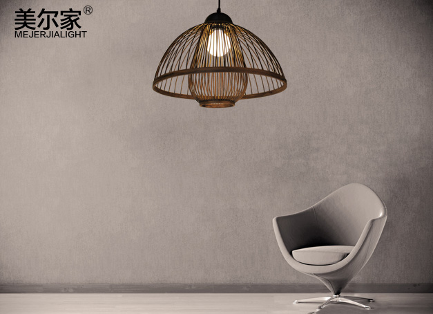 美爾家藤藝燈的實(shí)拍圖片