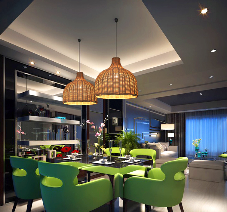 美爾家藤編燈場景