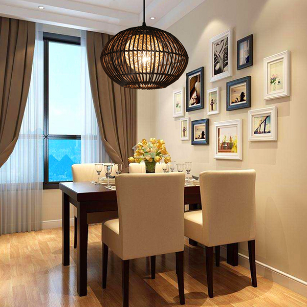 美爾家竹編吊燈