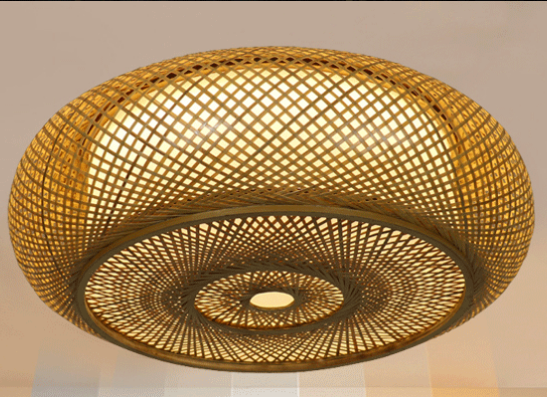 竹編吸頂燈