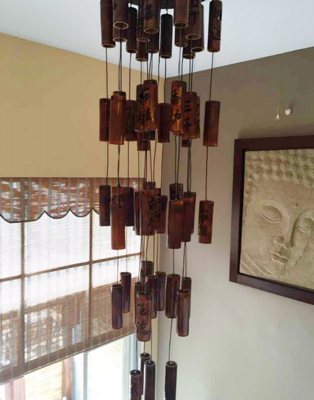 昆明陶茶居使用美爾家竹藝吊燈