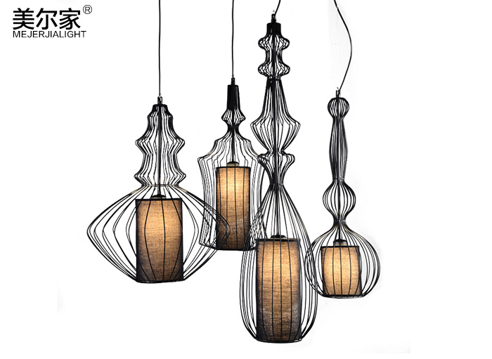  鐵藝燈 ，鐵藝吊燈，鐵藝燈飾MEJ-T021