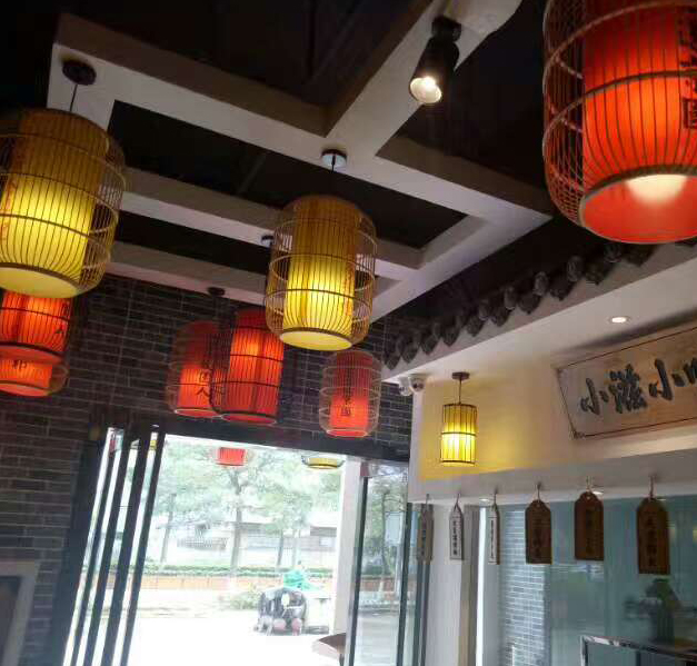 美爾家竹編燈工程案例