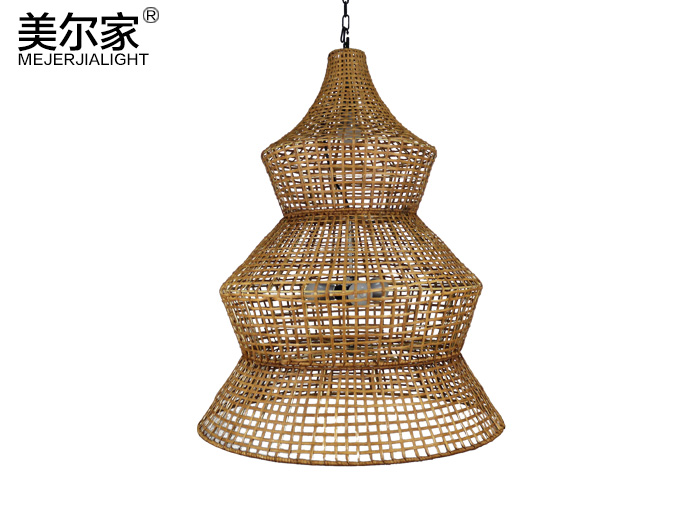 藤編大吊燈