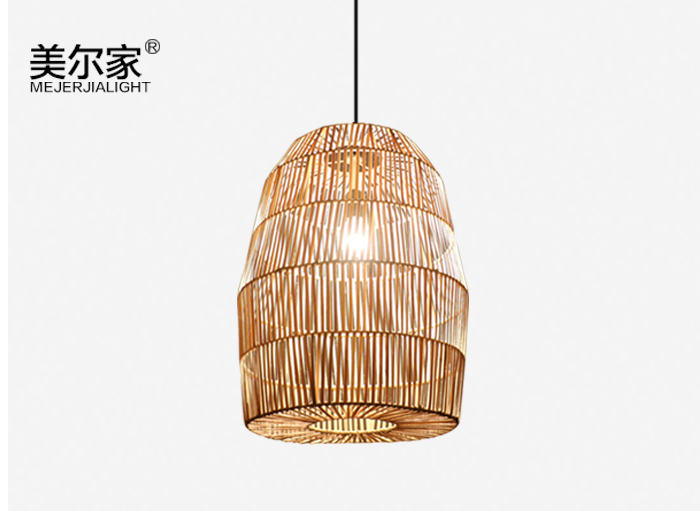 美爾家藤編吊燈