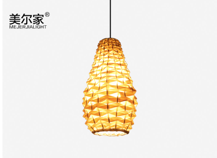 美爾家竹編吊燈