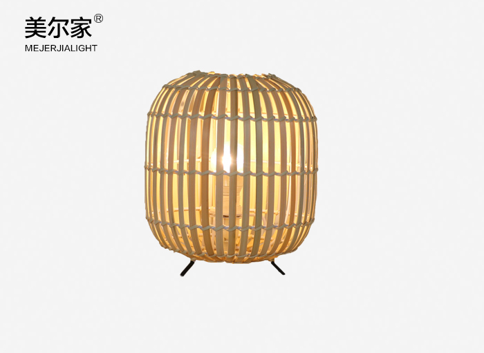 美爾家竹藝臺燈