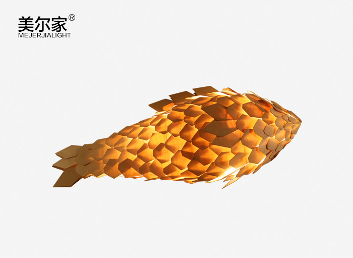 美爾家木皮魚燈