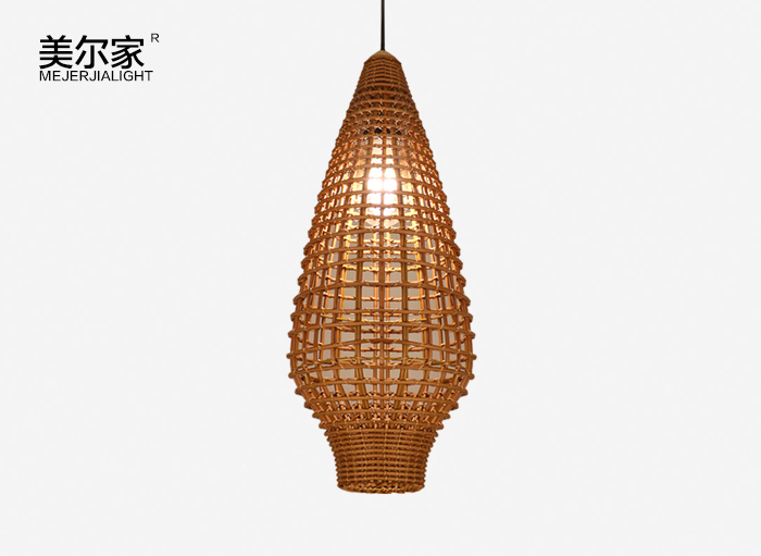 美爾家藤編燈