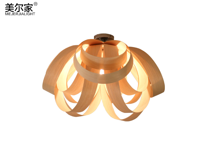 美爾家木皮吊燈